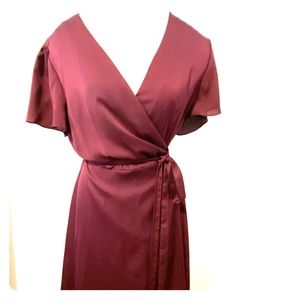 Plum Banana Republic Wraparound Dress